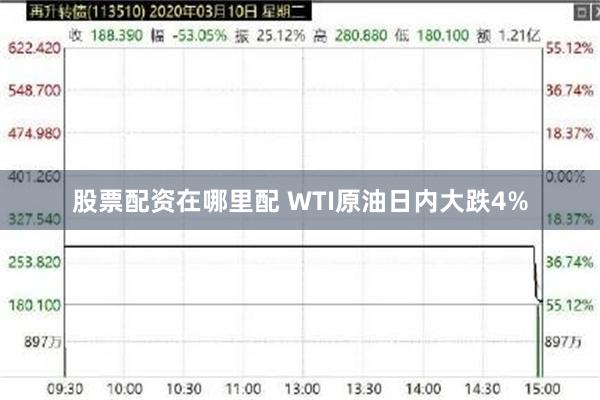 股票配资在哪里配 WTI原油日内大跌4%