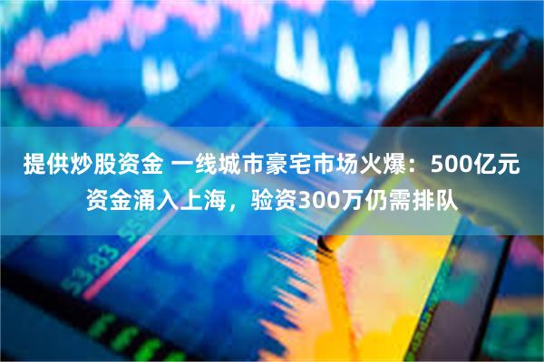 提供炒股资金 一线城市豪宅市场火爆：500亿元资金涌入上海，验资300万仍需排队