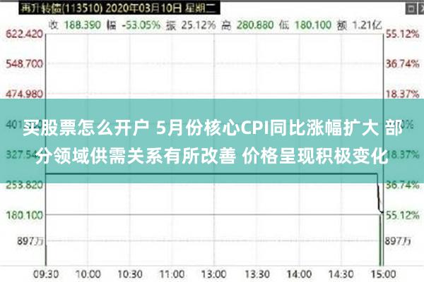 买股票怎么开户 5月份核心CPI同比涨幅扩大 部分领域供需关系有所改善 价格呈现积极变化