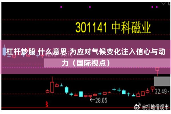 杠杆炒股 什么意思 为应对气候变化注入信心与动力（国际视点）